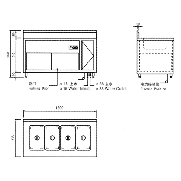 電(diàn)熱(rè)湯池櫃(保溫售菜櫃)2